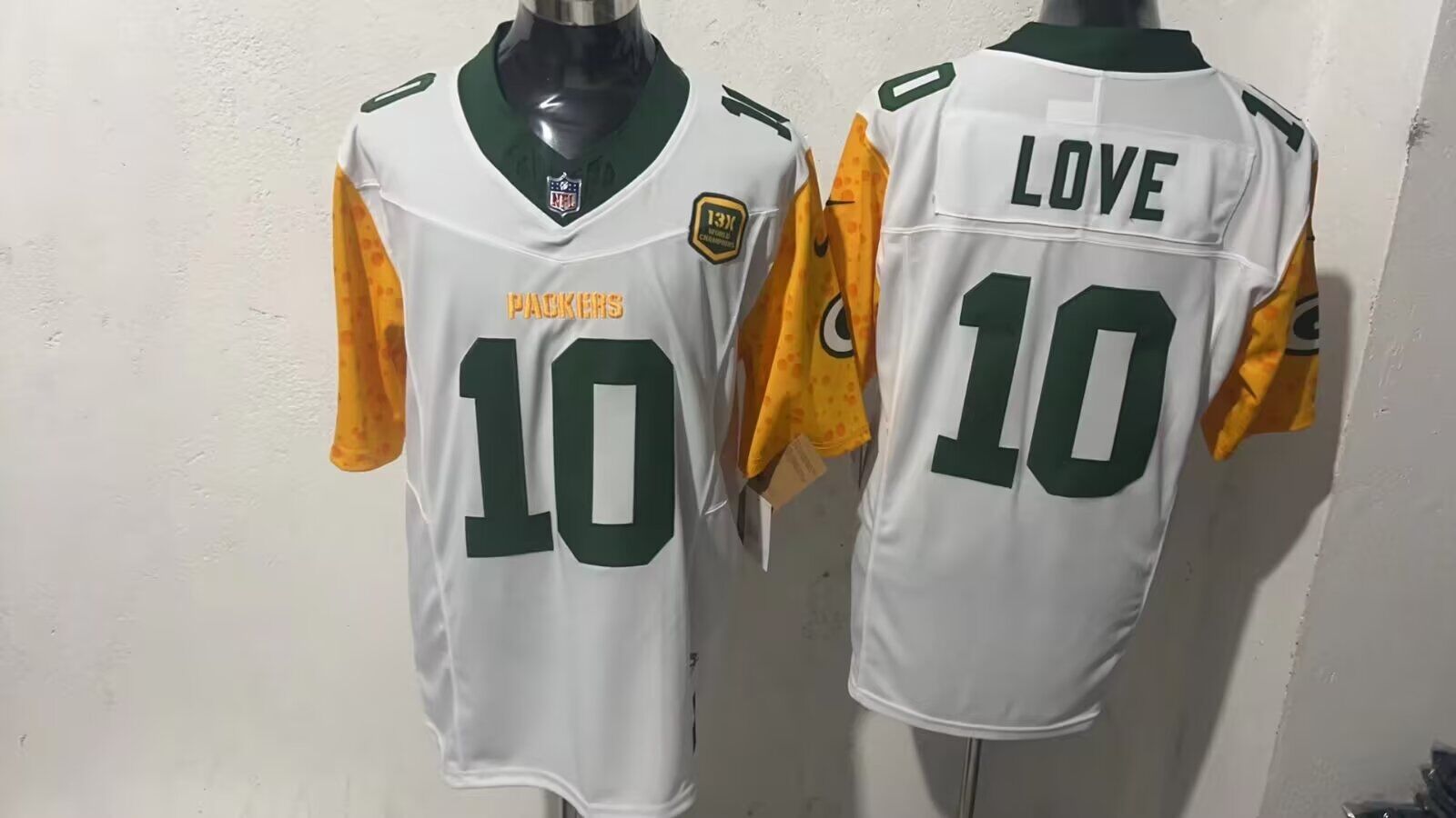 Men Green Bay Packers #10 Love white limited 2024 Nike NFL jerseys